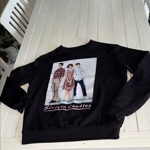 U2B Urban Basics “Sixteen Candles” graphic black sweatshirt size small